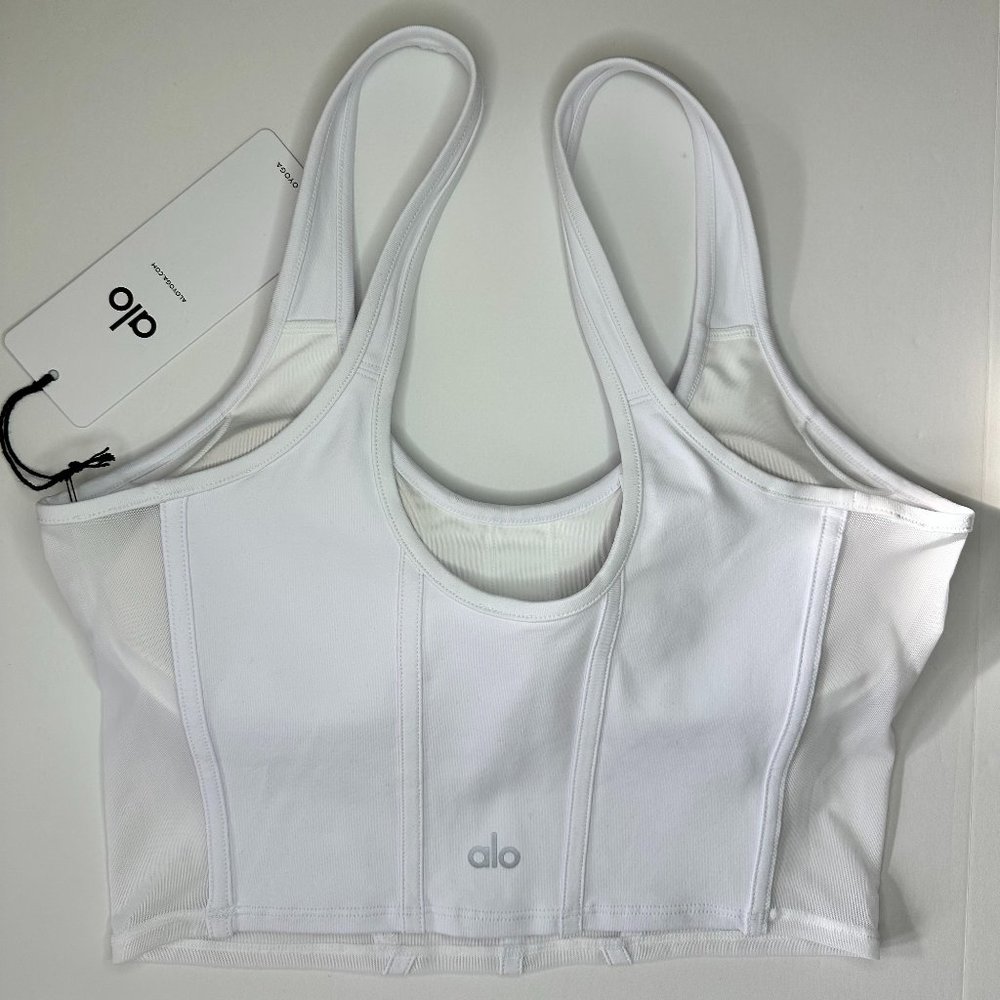 COPY - ALO | AIRBRUSH MESH CORSET TANK - Picture 4 of 5